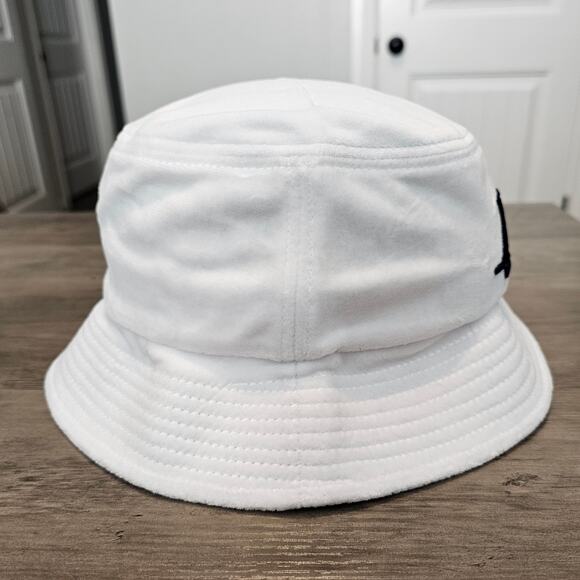 Vintage Notre Dame Bucket Hat 90s White Blue Fighting Irish Retro ND NCAA Fleece - Picture 6 of 9